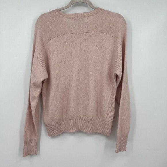 Reiss AUDREY CREW NECK KNITTED sweater jumper light pale pink woman's size mediu - Picture 8 of 11
